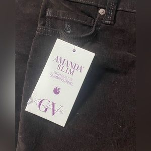 Gloria Vanderbilt Womens Sz 4 Avg Amanda Slim Classic Rise Slim Leg Flex Denim